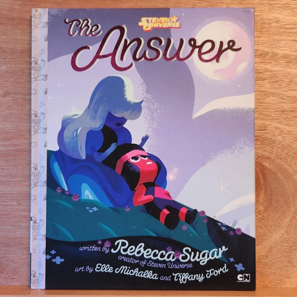 SU *SIGNED CREW COPY* The Answer Book By Rebecca Sugar w/Ruby & Sapphire Drawing